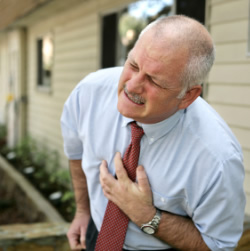 Man Having Heart Attack